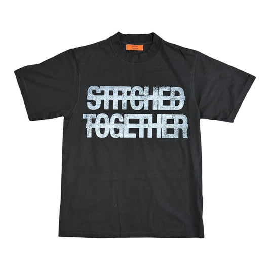 Black Stitched Together Logo T-Shirt